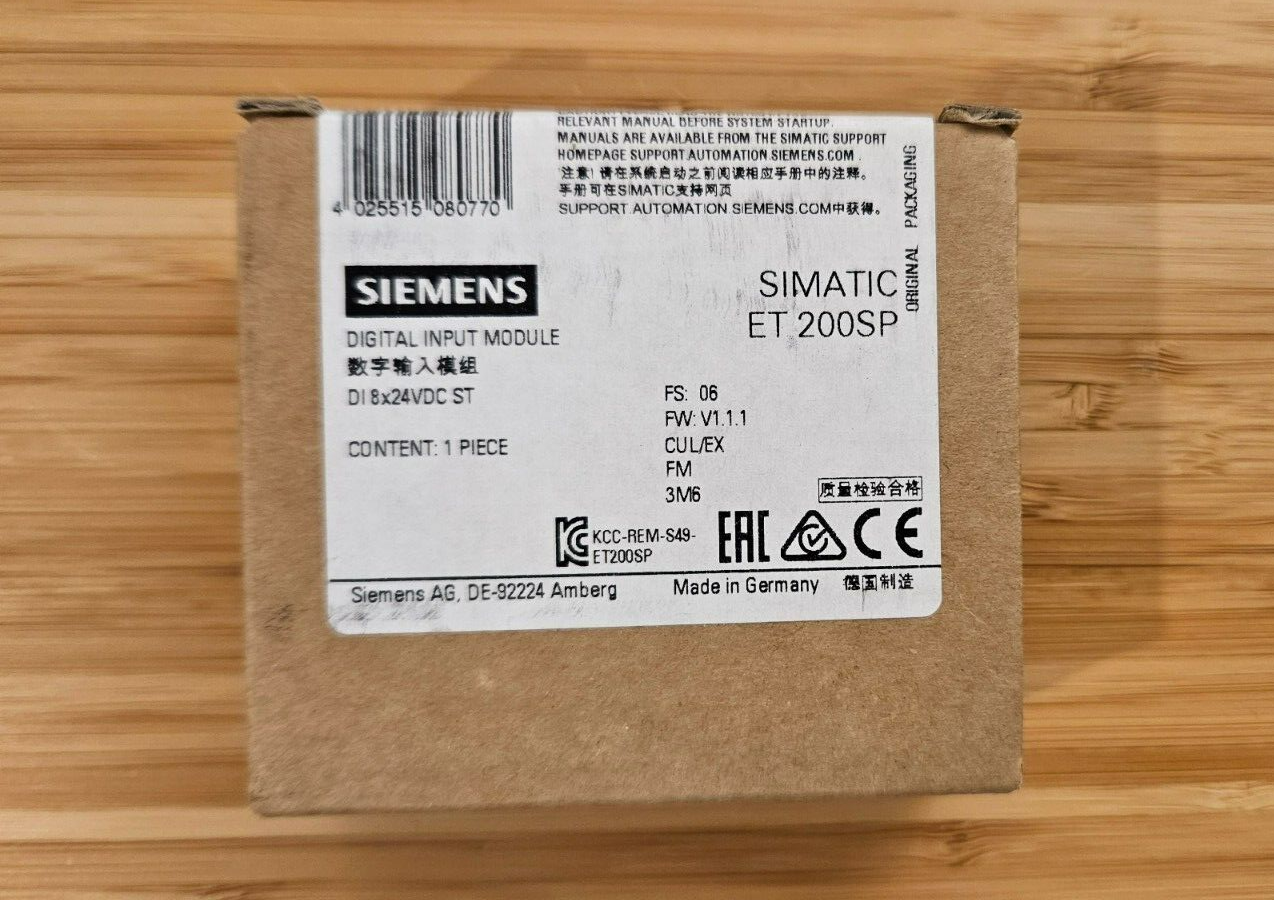 NEU Siemens SIMATIC ET 200SP 6ES7 131-6BF00-0BA0 6ES7131-6BF00-0BA0 DI 8x24VDC